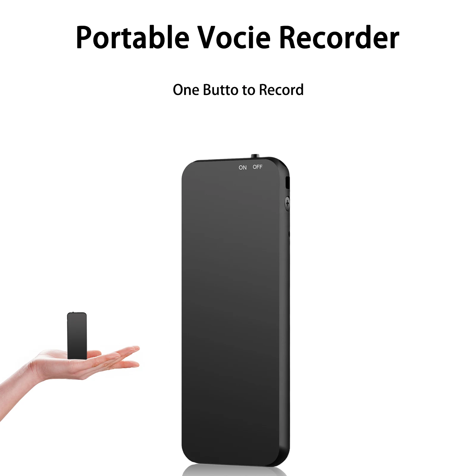 Vandlion V53 مسجل الصوت المنشط Type-C WAV 192Kbps الصوت تسجيل الصوت جهاز تسجيل الصوت مشغل موسيقى