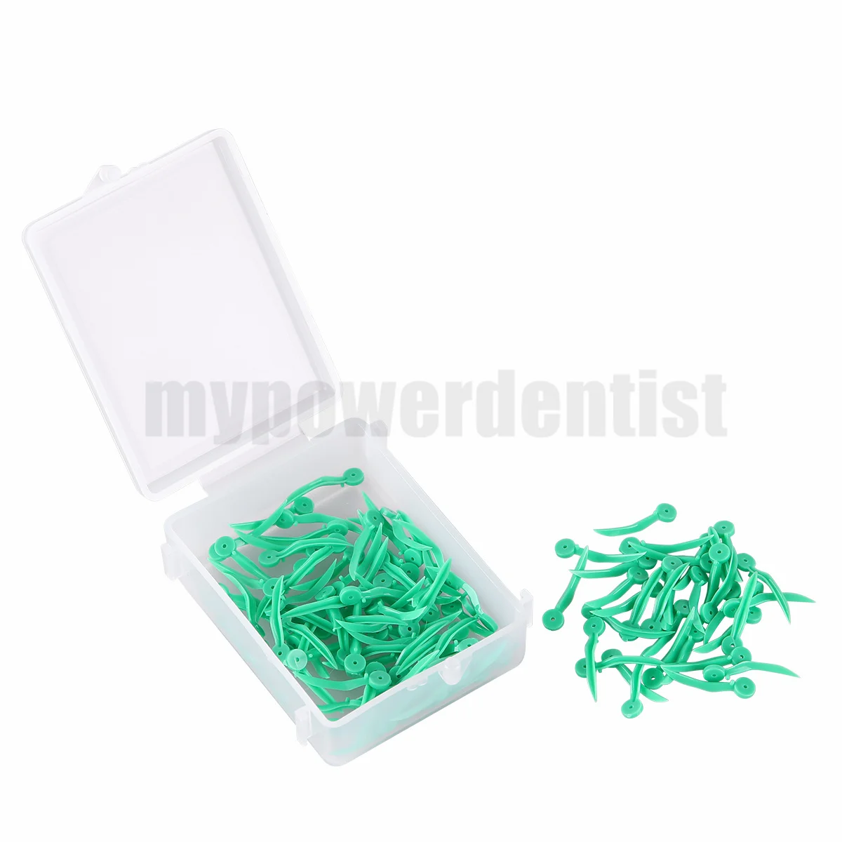 

Dental Wedges Tooth Gap Wedge Safety Holes 134℃ Medical Plastic Green-Small 17.8*2.1mm