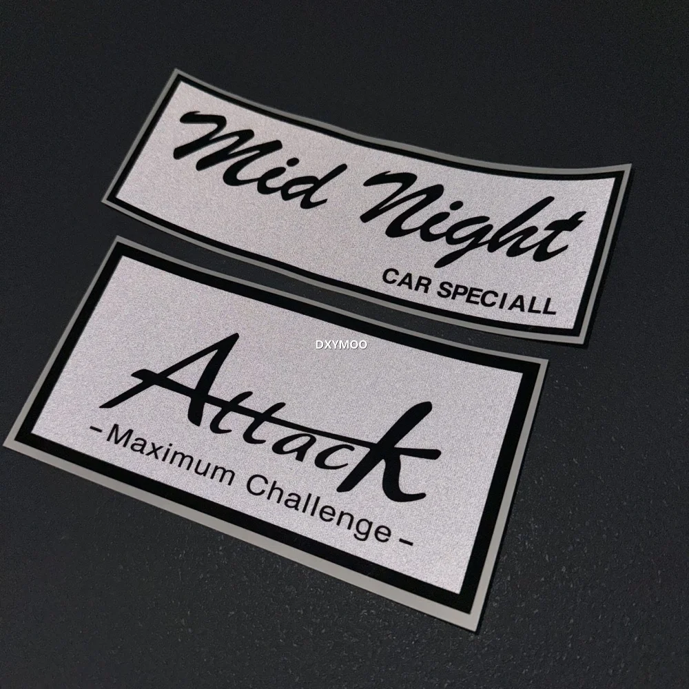 Mid Night Car Special Sticker Attack Maxinum Challenge Tape for Auto Body Truck Fish Tank Box Window Decals