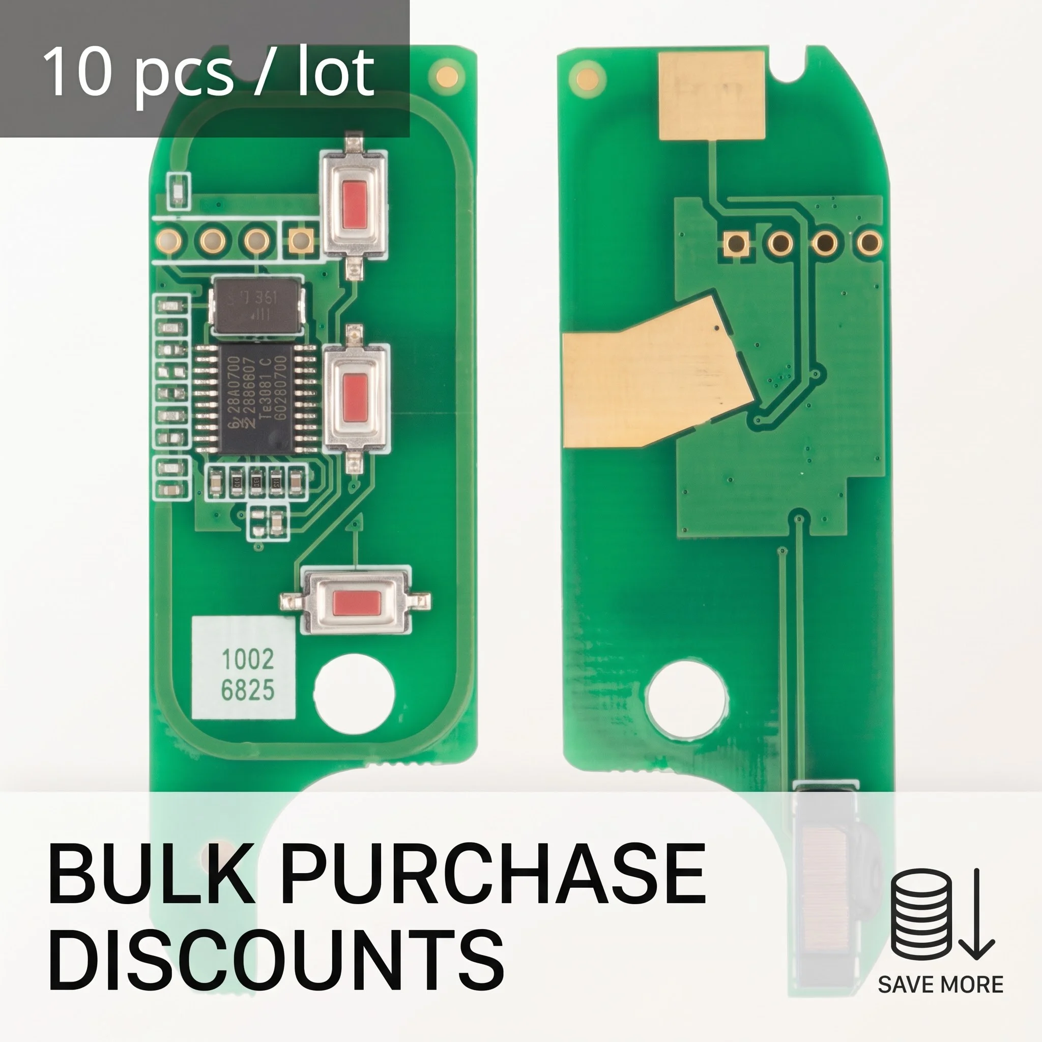 10pcs/lot PCB For Fiat MPV Bravo 500 Doblo Qubo Grande Punto Dodge Ram 433Mhz ID46 Chip Delphi Marelli BSI System LTQF12AM433TX