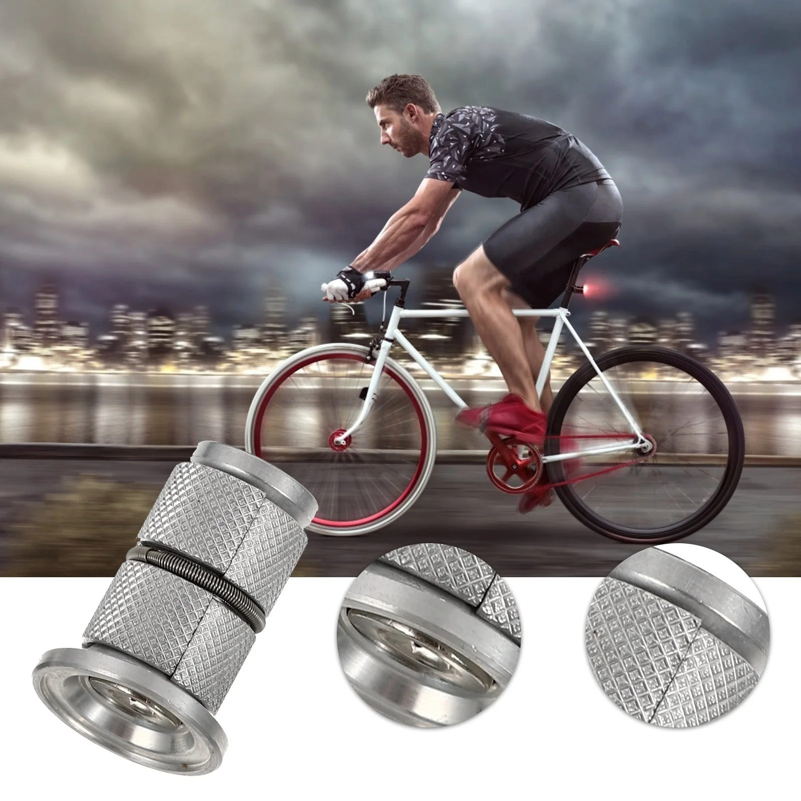 

Front Fork Gasket Accessories Smooth Movement Dustproof Waterproof Cycling Replacement Bike Supply Aluminum Durable
