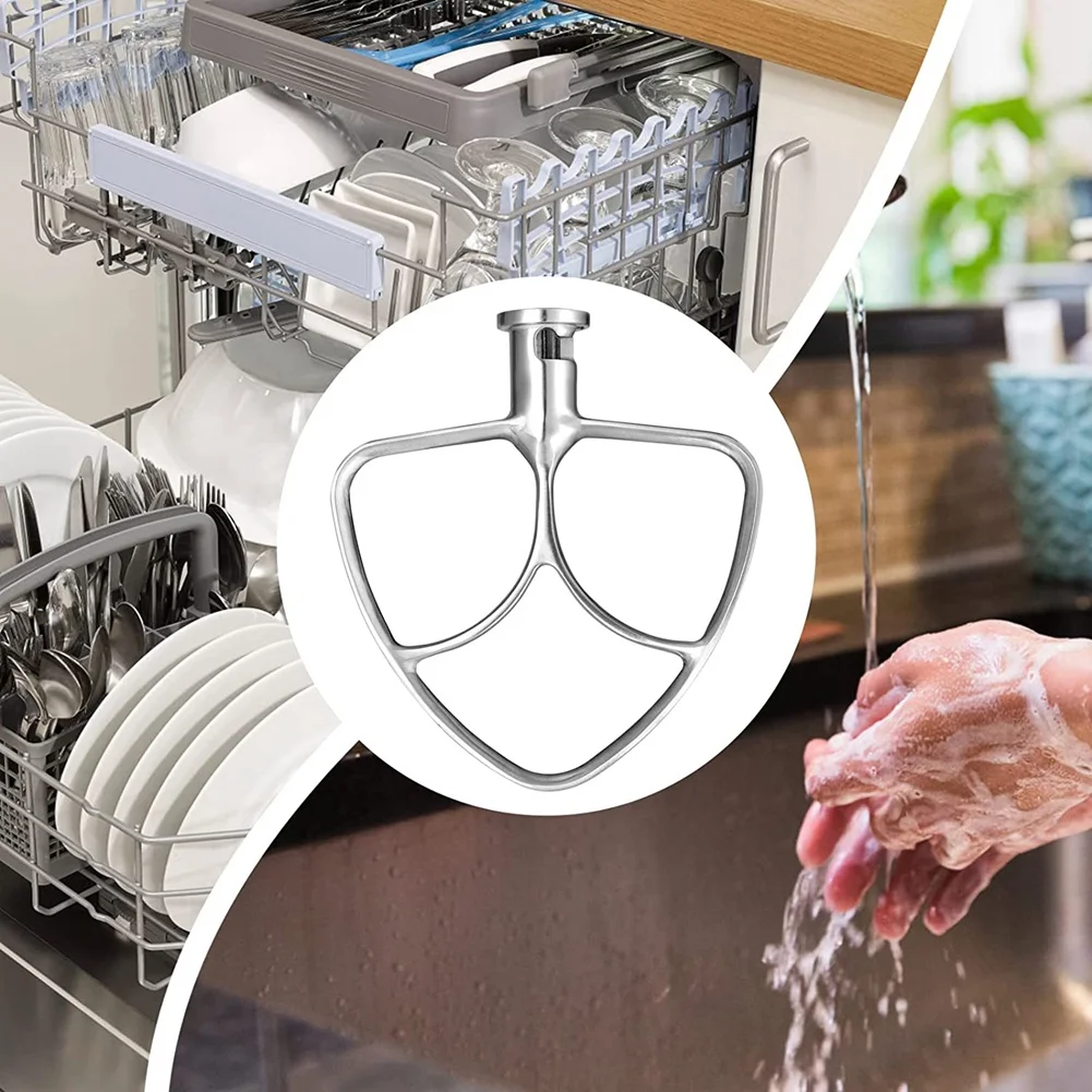 ステンレス鋼フラットスターラーアタッチメント,キッチン,食器洗い機セーフ,4.5〜5クォート