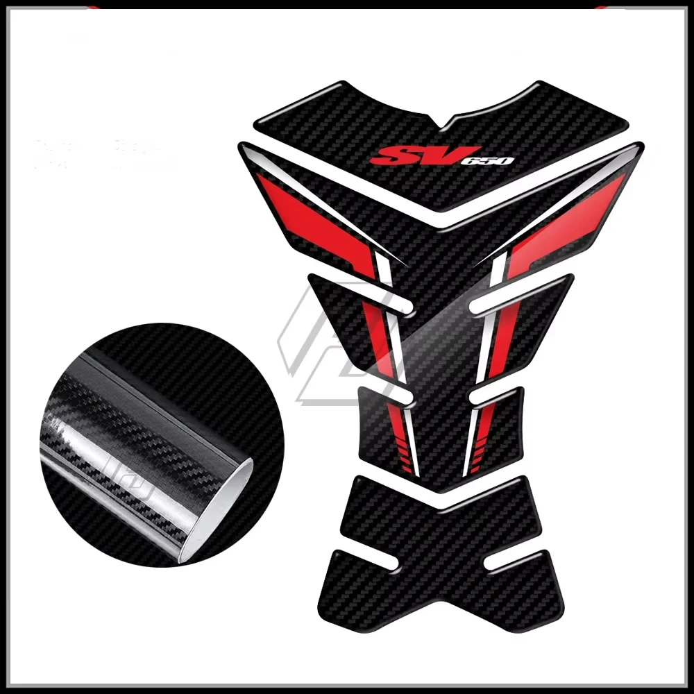 

For Suzuki SV650 SV650S SV650X 3D Carbon-look Motorcycle Tank Pad Protector Sticker