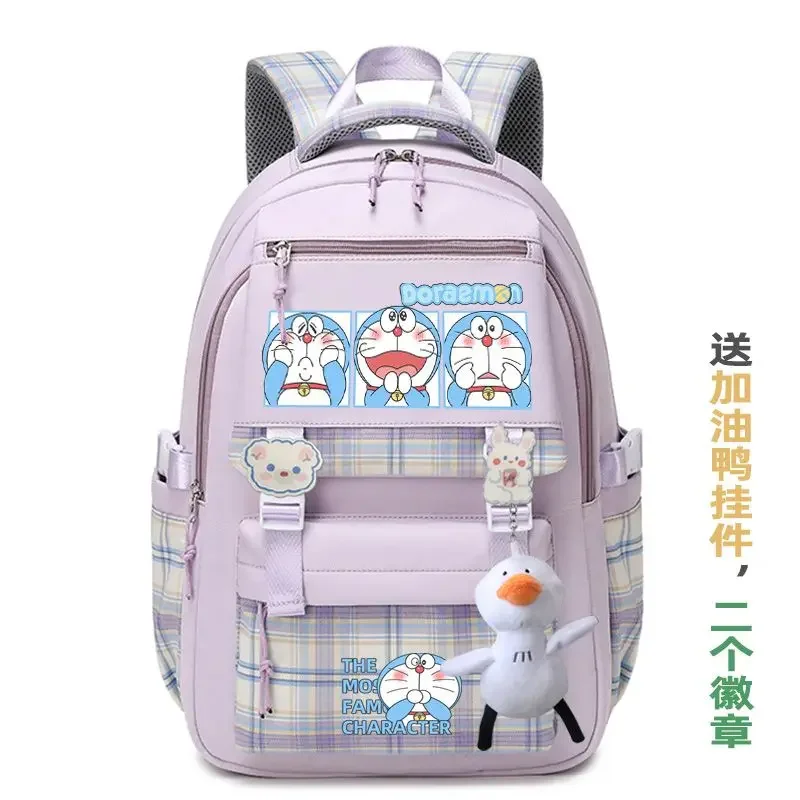 Doraemon Cartoon Oxford cloth Schoolbag for Junior High School Students Japanese and Korean Backpack Girl 30x43x17cm - Image 4