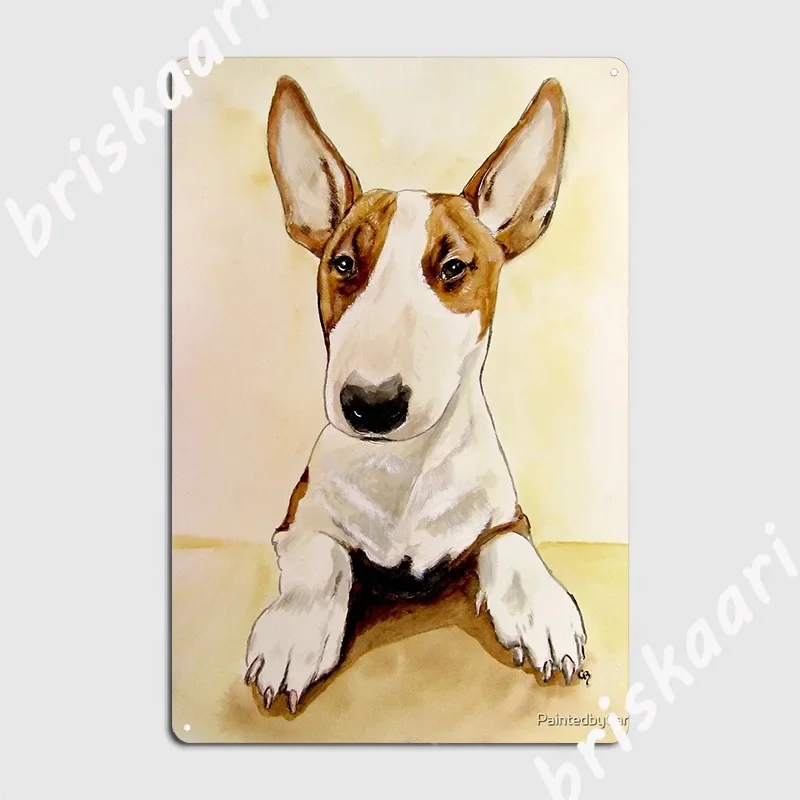 Lucy Bull Terrier Metal Sign Cinema Living Room Kitchen Wall Decor Decoration Tin Sign Poster