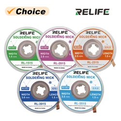 RELIFE Soldering Wick RL-1515 2015 2515 3015 3515 for PCB Tin Remove Welding Repair Low Residue Desoldering Wire Wick