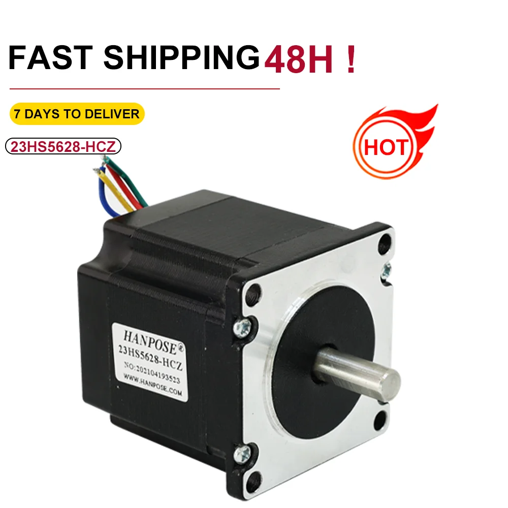 4 Leads Nema 17 Stepper Motor 2 Phase 23HS5628-HCZ 1.7A Torque 0.7N.m For CNC Laser 3D Printer 12V  1.8 Degree 23HS5628-HCZ