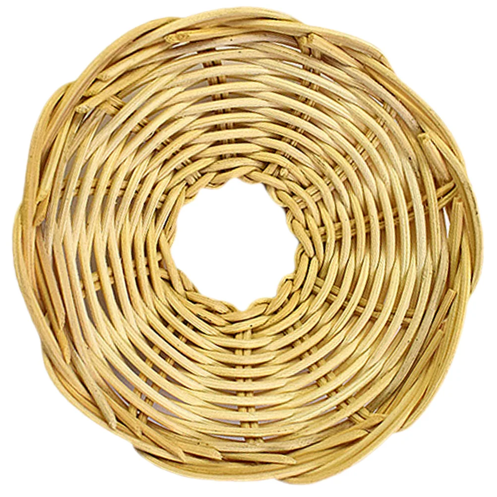 

1 Retro Woven Rattan Lampshade Natural Beige Cover Ceiling Light Indoor Outdoor Camping Decor Atmosphere Chandelier Lighting
