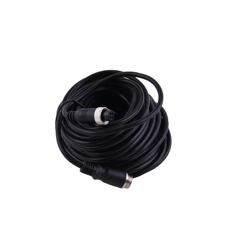 CCTV Camera Cable for Car, 4 Pin Aviação, 30m, Vendas quentes