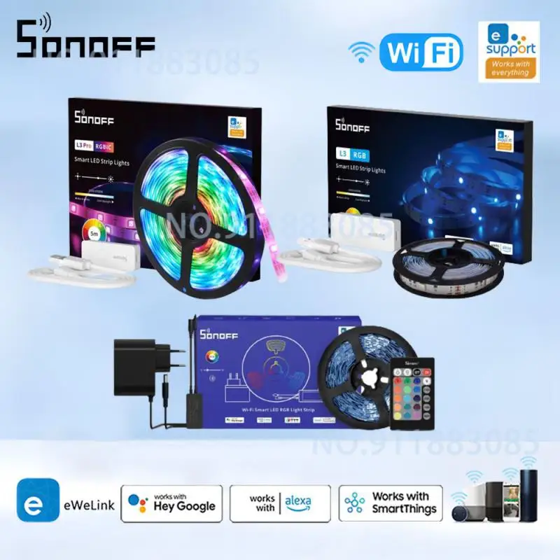 

Умная Светодиодная лента SONOFF L3 Pro/L2 Lite с поддержкой Wi-Fi, 5 м