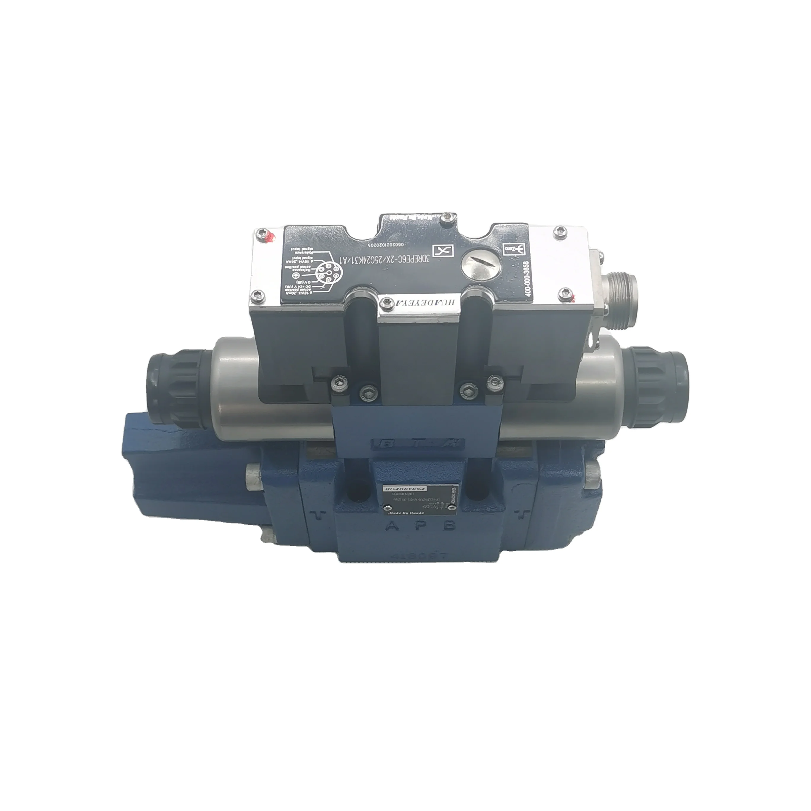 HUADE 4WRA 4WRE 4WRAE 4WREE 4WREEM 4WRZE 4WRK 4WRKE High Pressure 24V 500L/min Hydraulic Electrohydraulic Proportional Valve