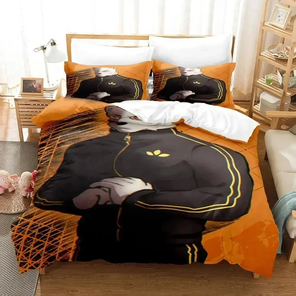3D Anime Odd Taxi Bedding Set Single Twin Double Queen King Cal King Size Bed Linen Set
