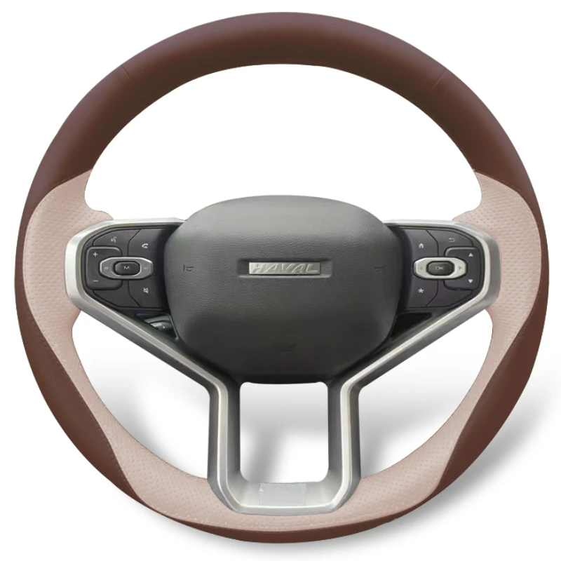 

For Haval H6 JOLION F5 DIY Customized leather hand sewn steering wheel cover