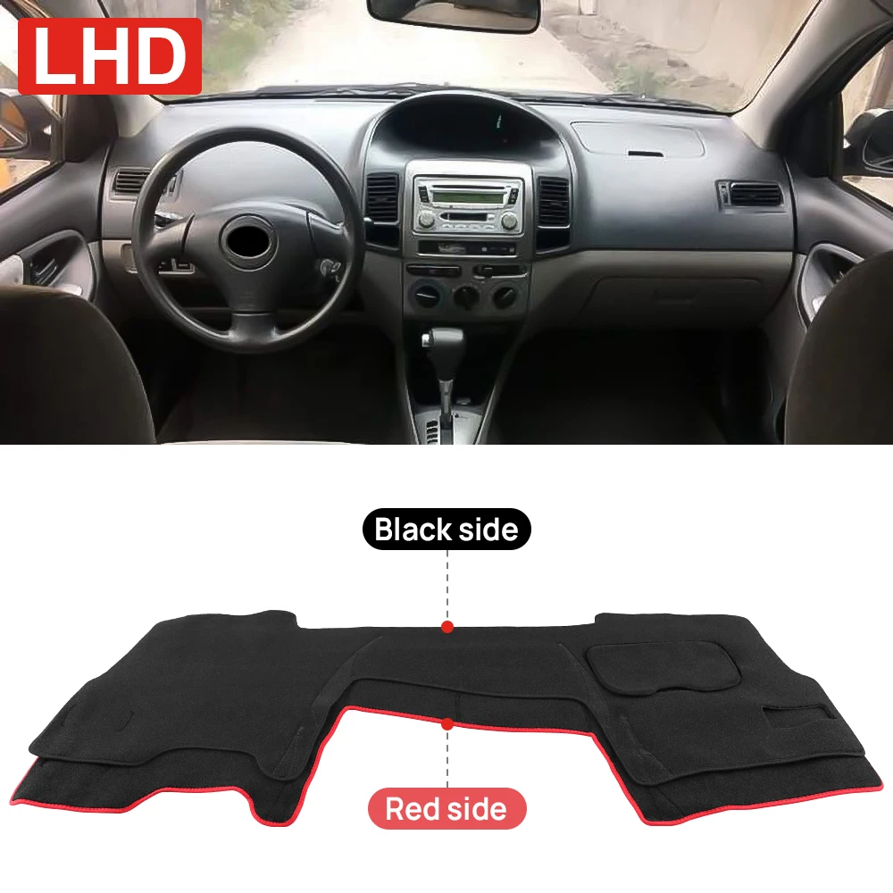 

Car Dashboard Cover Avoid Light Pads Sun Shade Mats Anti-UV Accessories For Toyota Vios XP40 2002 2003 2004 2005 2006 2007