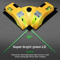 90 Degree Right Angle Square Laser Level High Quality Instrument Measurement Vertical Ground Job Tool Laser Construction Tools