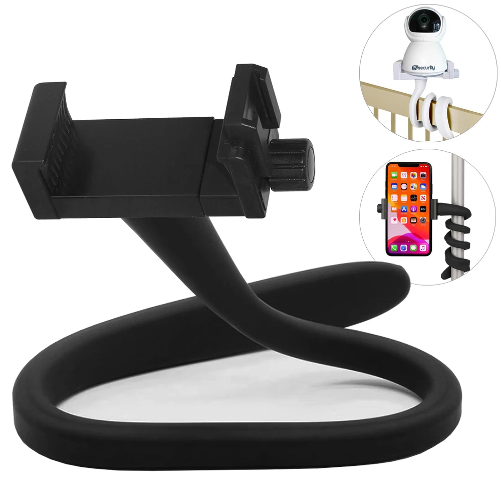 

Universal Baby Monitor Holder Baby Camera Mount Flexible Silicon IP Camera Stand Baby Monitor Hole-free Shelf for Crib Nursery