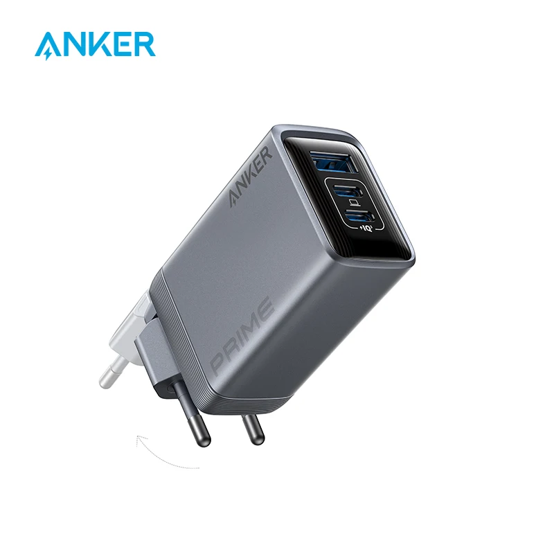 Anker Prime Charger, 100W USB C Charger, 3-Port GaN Foldable and Compact Anker Wall Charger, for MacBook, iPad, iPhone Series