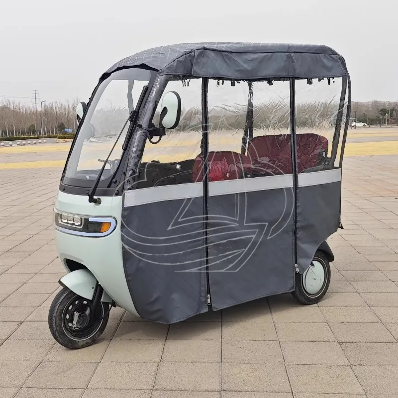 

Three-wheeled electric vehicle sunshade, equipped with 3/5/6/7 rain curtains, thick-walled vehicle rain shelter cover