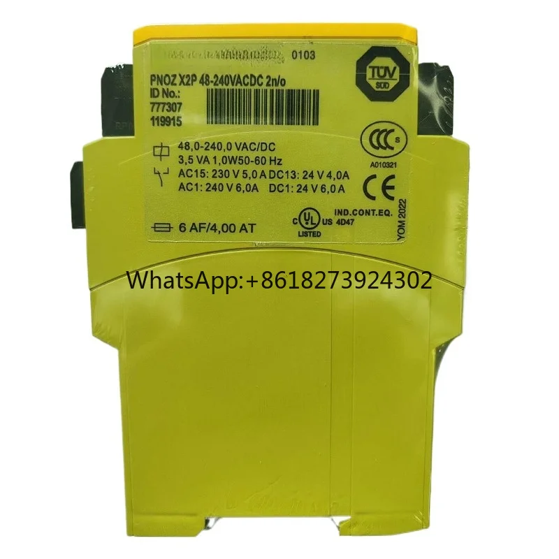 

New For Pilz PNOZ X2P 48-240VACDC 2n/o 777307 Safety Relay Module