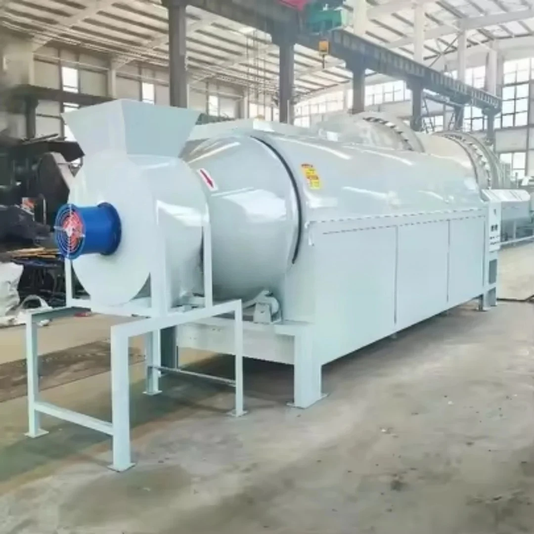 #Portable Stainless Steel Rotary Drum Dryer for Sesame Seeds Coffee Beans Cassava Starch Food Processing High Productivity
