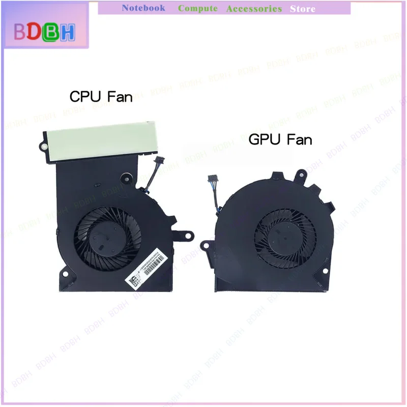 CPU GPU Cooling Fan Cooler For HP OMEN Pro 3plus 15-CE 15-CE000 TPN-Q194 929456 929455-001 G3A Graphics Card Fans Radiator