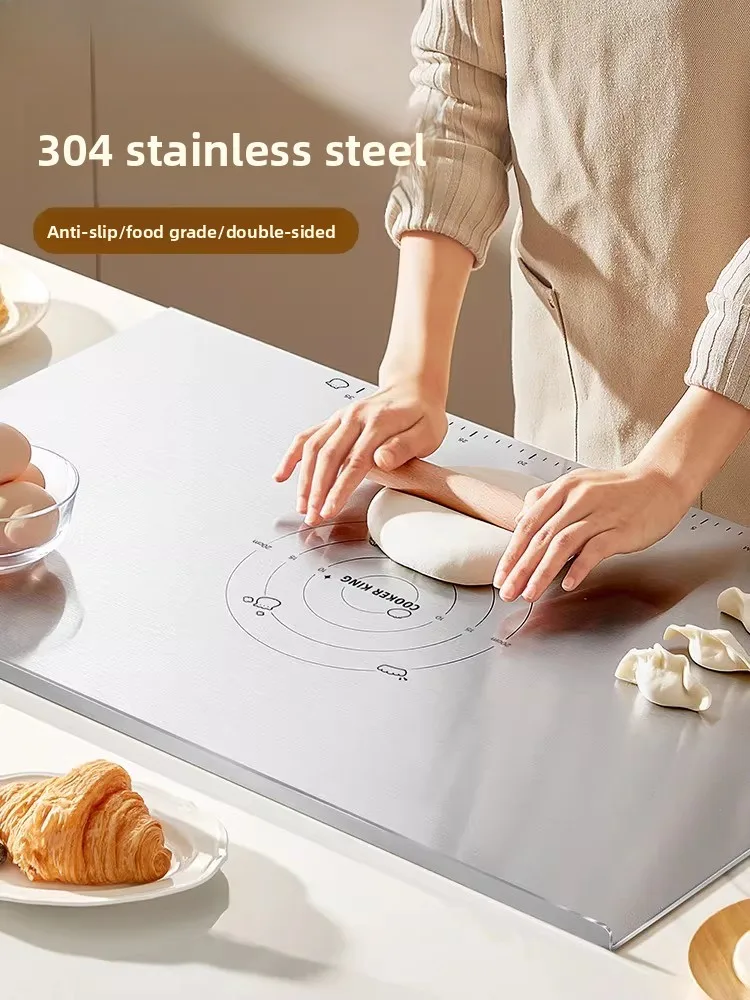 

Профессиональная разделочная доска из нержавеющей стали 304 для замеса и раскатки теста на кухне