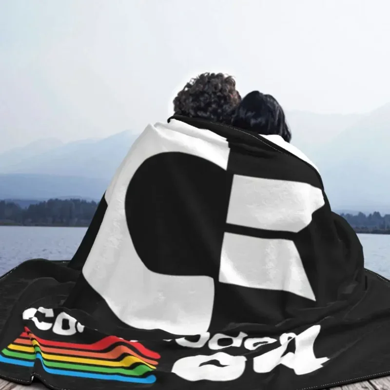 بطانية صوف ناعمة 64 عتيقة من كومودور ، فلانيل دافئ ، C64 ، أميغا ، بطانيات رمي الكمبيوتر ، أريكة ، سيارة ، سرير ، مفرش سرير ، ربيع وخريف #5