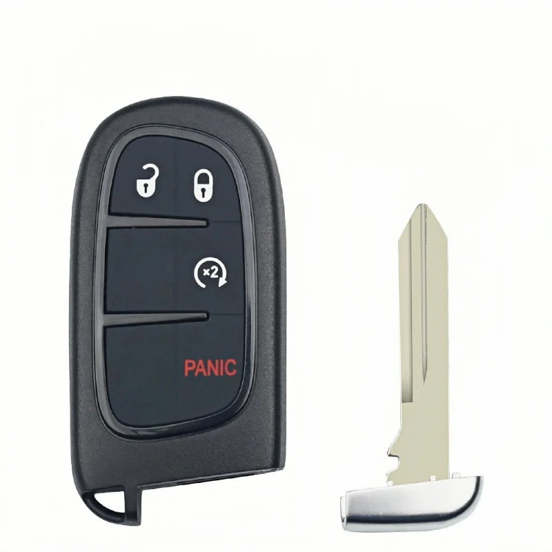 3+1 Buttons Keyless Remote Car Key 434Mhz PCF7953M 4A Chip/46 Chip FCC ID: GQ4-54T CY24 For Chrysler Voyager Jeep Grand Cheroke