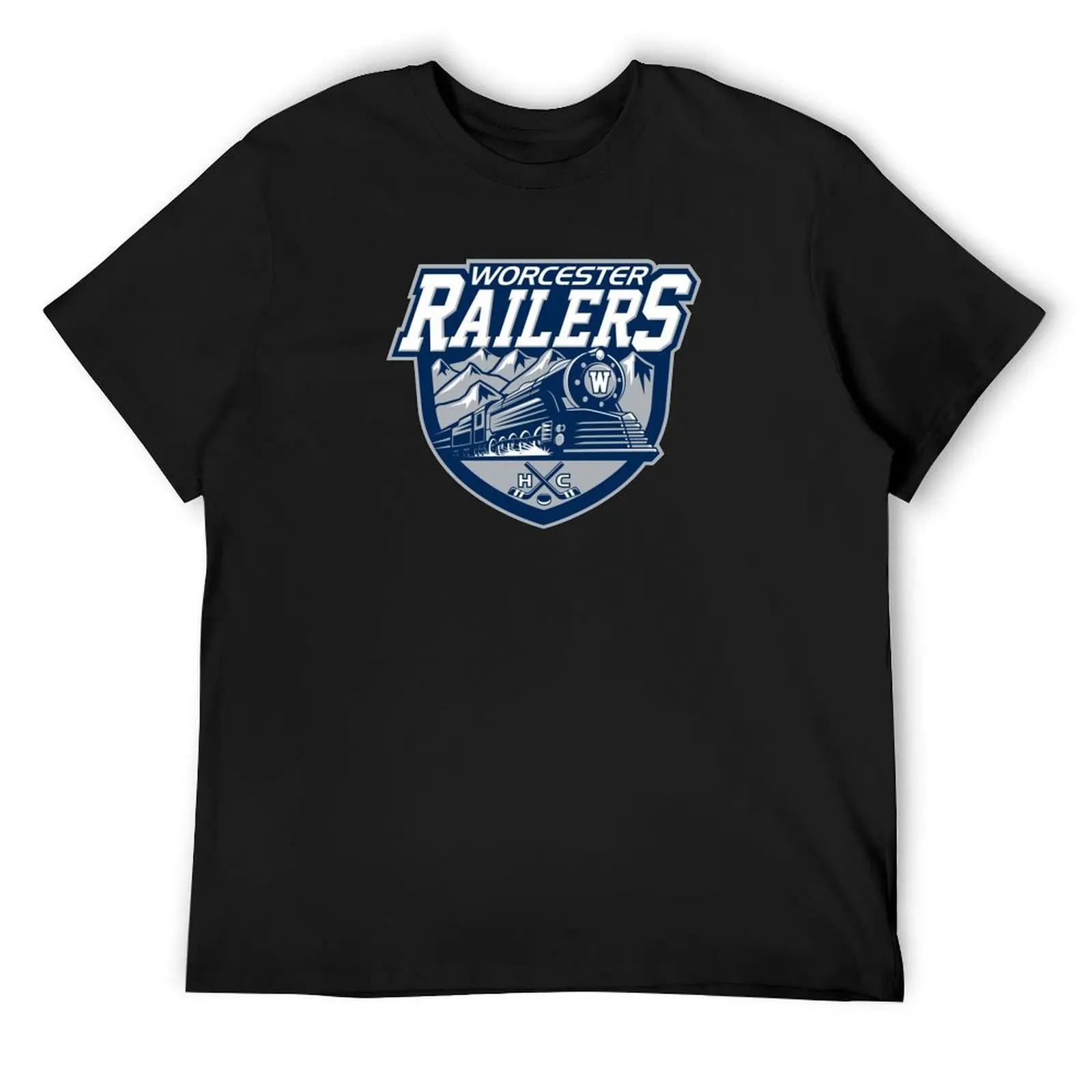 

The Worcester Railers T-Shirt vintage graphic tee T-shirts oversize summer top mens t shirts top quality