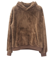 Warm Fluffy Hoodies Winter Double-sided Velvet Homewear Hooded Sweater Men's Lamb Wool Winter Jumper Pullover Casual Sweatshirts