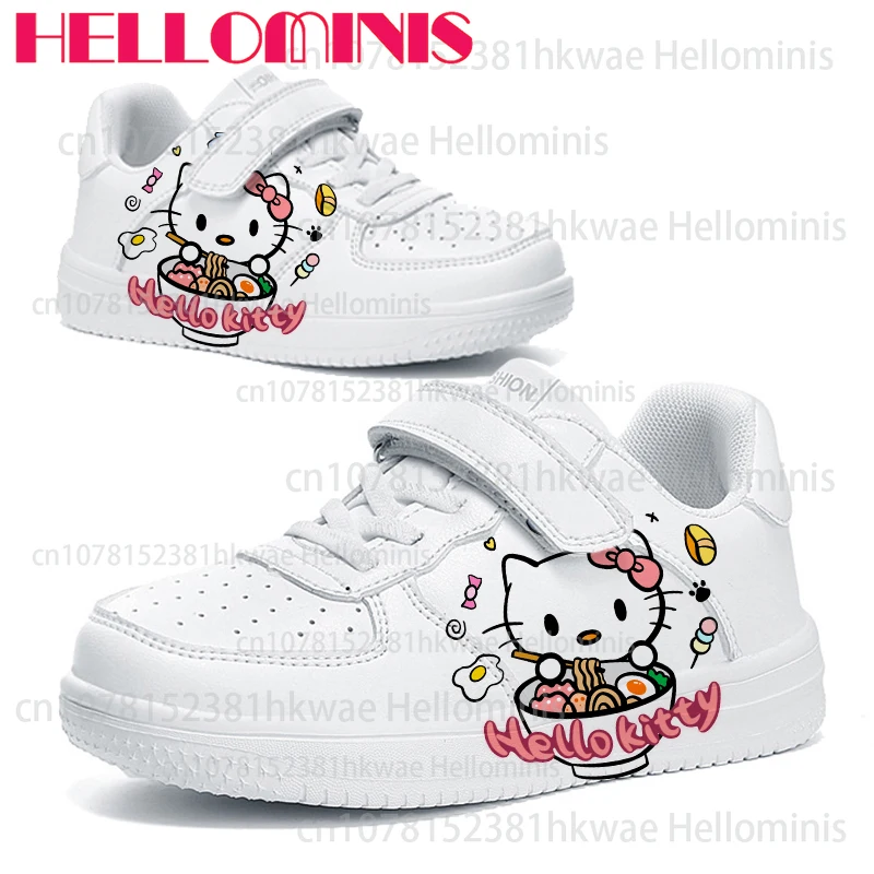 أحذية أطفال بنمط طباعة هالو كيتي اللطيفة للأولاد والبنات نعل سميك متين وقابل للتنفس هدية عيد ميلاد #4