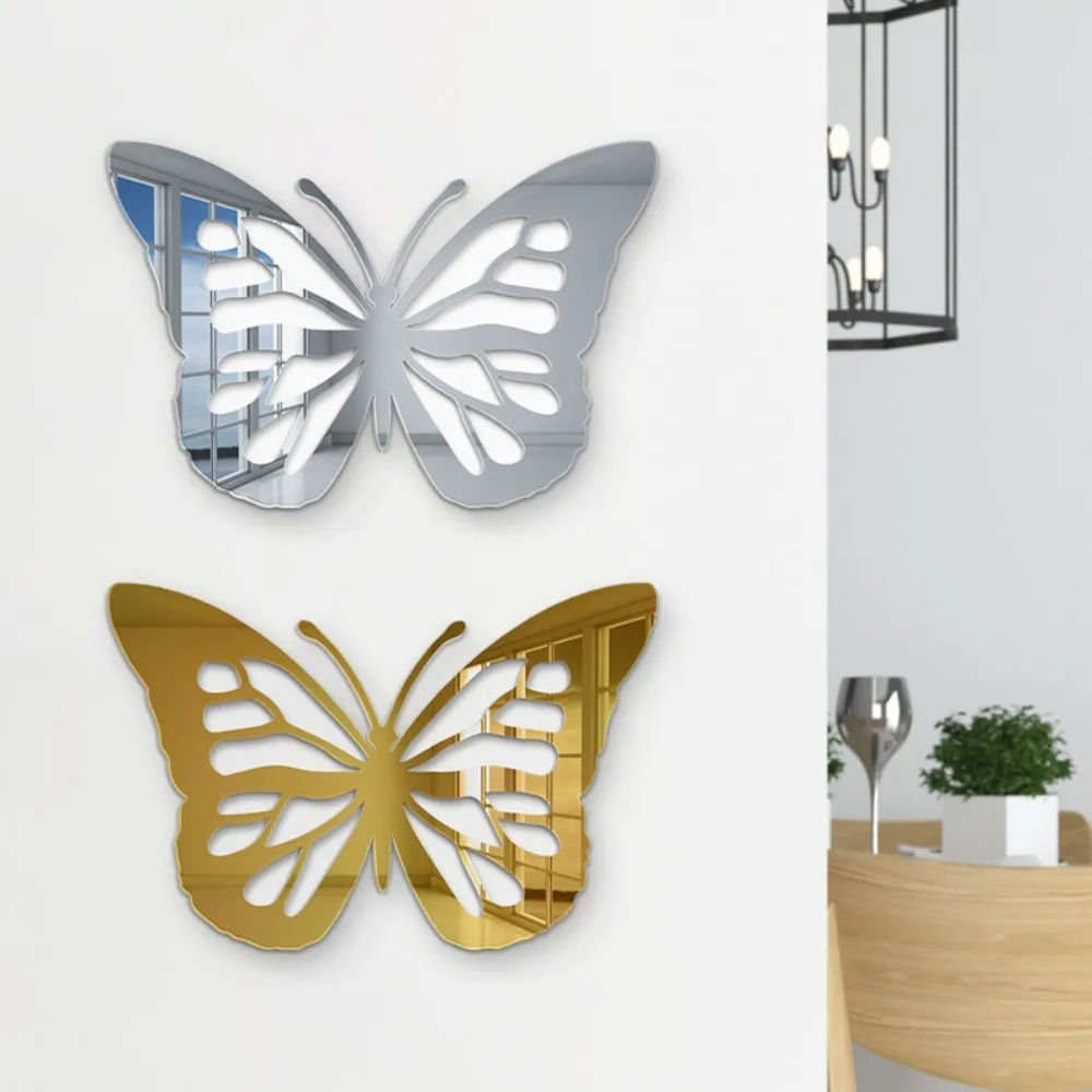 Butterfly Wall Art Cool Dorm Decor Home Decor Butterfly Mirror Acrylic Wall Hanging College Dorm Room Decor view 4