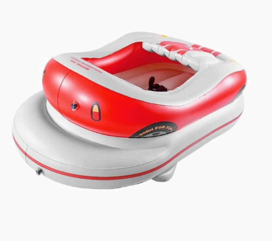 Motorized Inflatable Bumper Car, PVC Lake Float Tube, 1 Passenger Adult Pool Float, Electric Water Amusement Toy