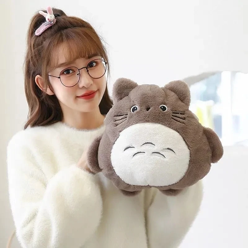 ตุ๊กตาโทโทโร่ขนาด 1000 มล. ของเล่นตุ๊กตาขนนุ่มน่ารัก ถุงน้ำร้อนประคบร้อน บรรเทาอาการปวดท้อง ป้องกันการระเบิด ของขวัญ