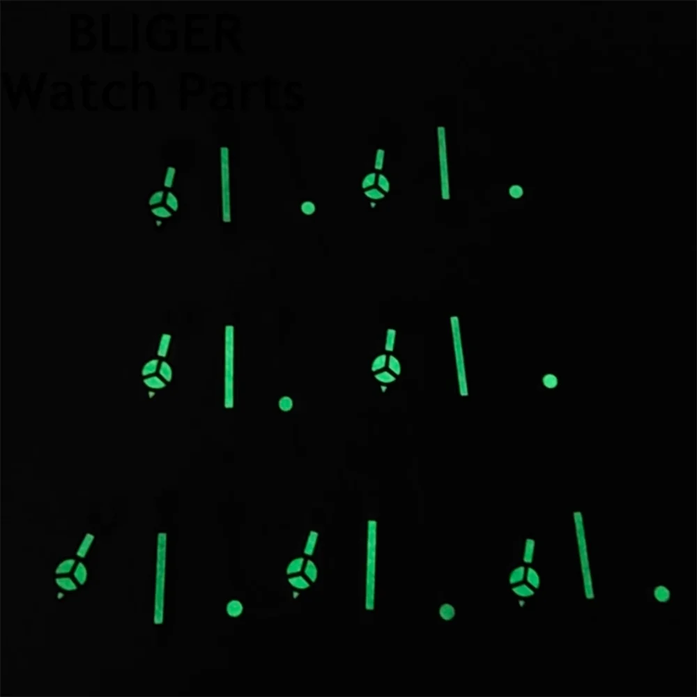 BLIGER Watch Hands Black Blue Green Red Yellow Orange Purple Hands Green Luminous Fit NH35 NH36 NH38 ETA2824 PT5000 Movement