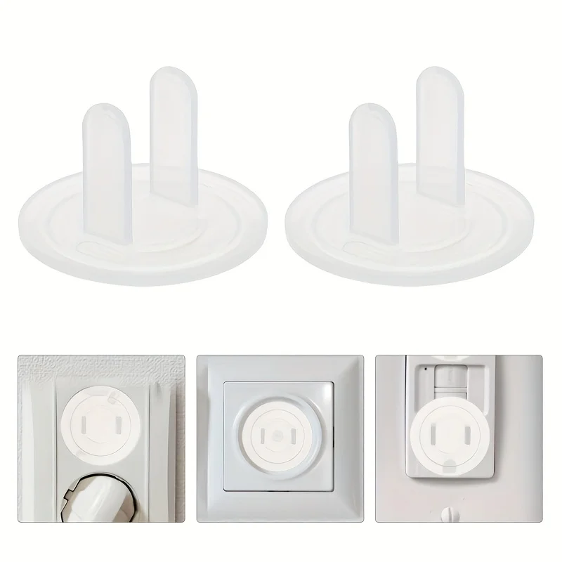 14pcs Transparent Socket Protector Cover Portable Universal Socket Protection Cover Plastic Insulating Socket Protective Sleeve
