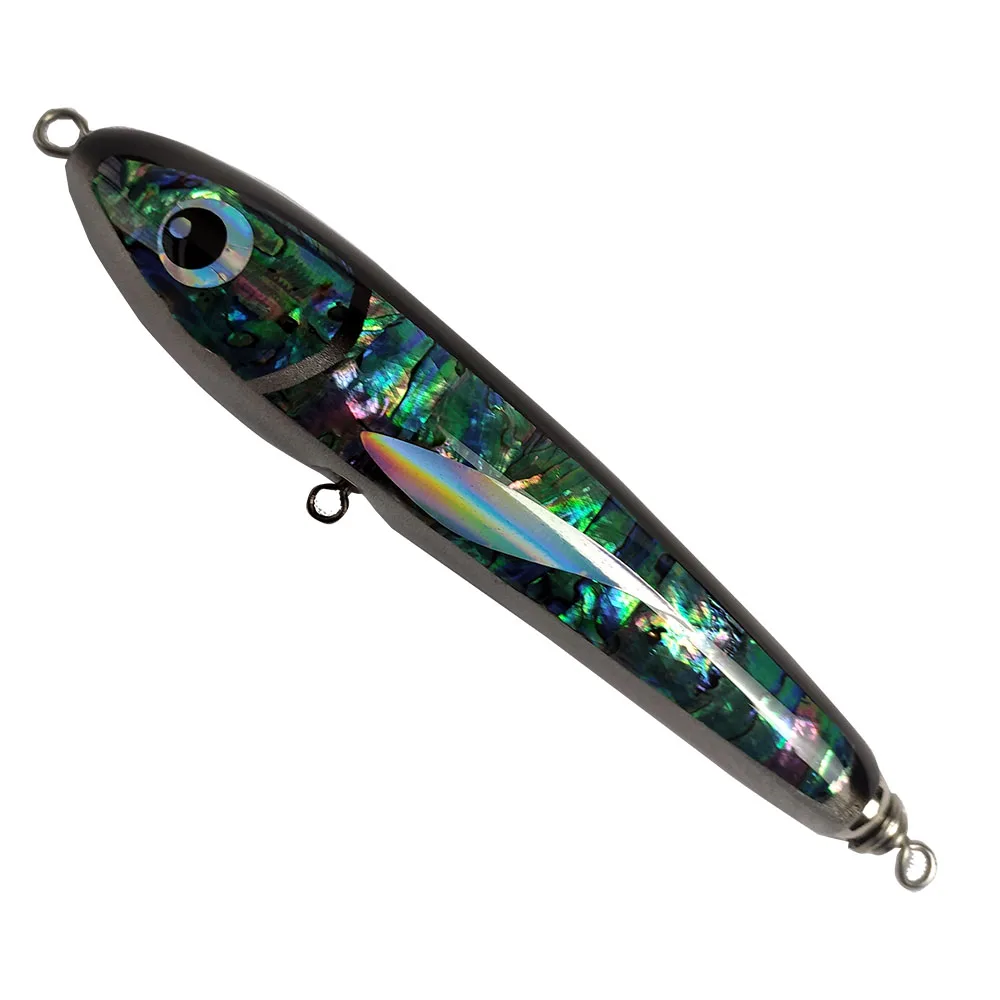 Blue fish Carpenter Wood Floating Popper Stickbait Fishing Lure for Medium And Heavy Popping for GT, Kingfish, BluefinTuna