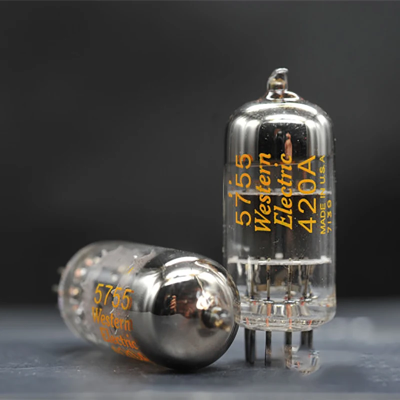 New Western Electric WE 5755/420A tube with conversion tube seat generation 12AX7 ECC83 5751