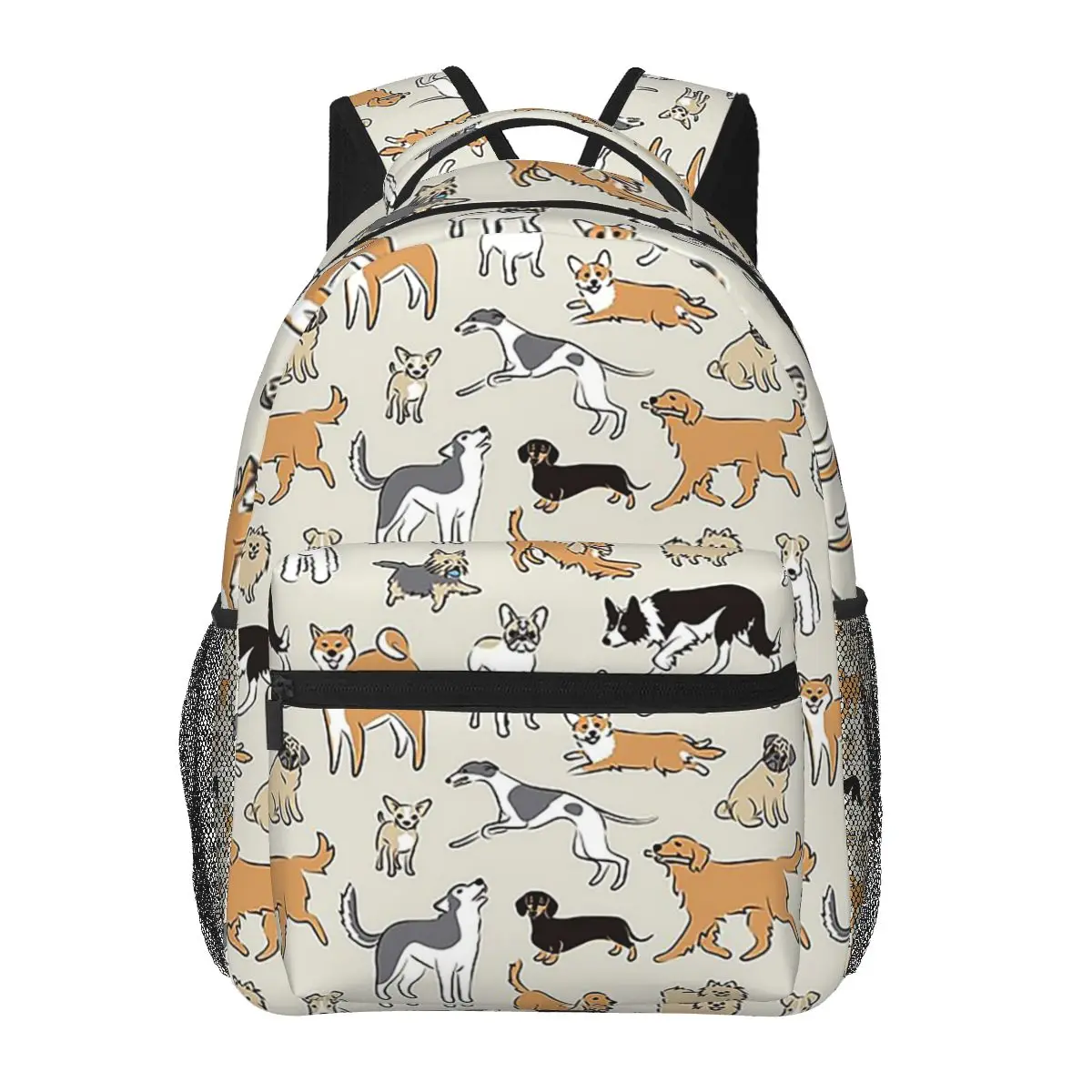 

Border Collie Backpacks Boys Girls Bookbag Students School Bags Cartoon Kids Rucksack Shoulder Bag Large Capacity