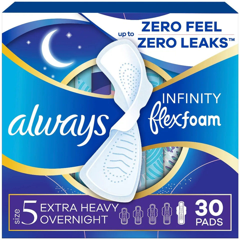Extra Heavy Overnight Sanitary Pads with Wings