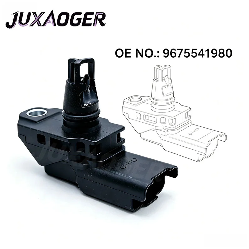 MAP Sensor 9675541980 For Peugeot 208 308 508 3008 Partner Ford Focus Mondeo Kuga Transit 1.5 2.0 TDCi Citroen C3 C4 C5 Berlingo