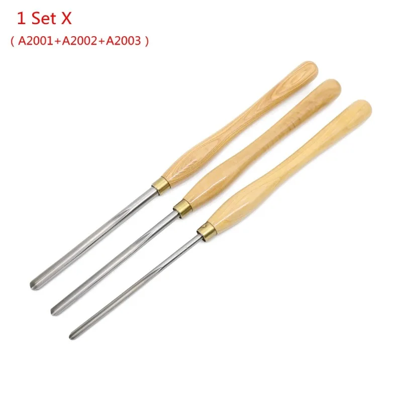 HSS A2001 A2002 A2003 Bowl Gouge Set Wood Lathe Turning Woodworking Tools