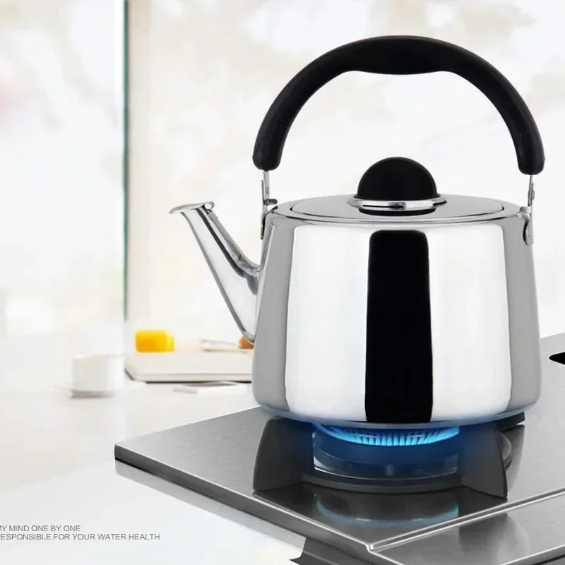 

304 Stainless Steel Kettle High Capacity Gas Gas Whistle Induction Cooker Teapot Thicken Hot and Cool Kettle