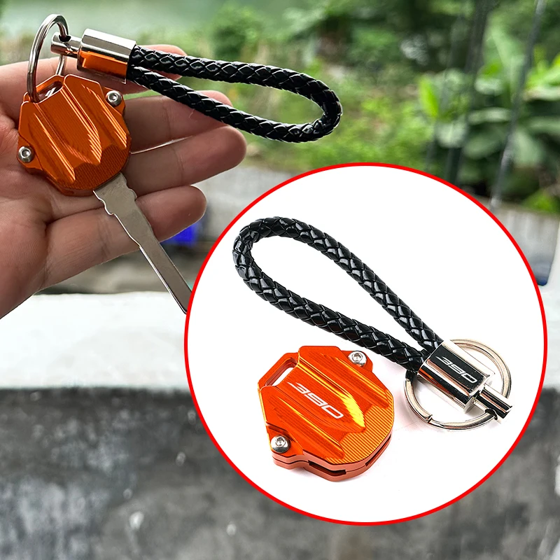 

For KTM DUKE 390 ADV 390ADV 390 ADVENTURE RC390 2024-2026+ Accessories Motorcycle CNC Keychain Case Shell & Keychain Key Ring
