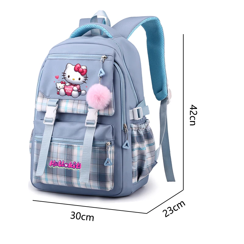 MINISO  Hello Kitty Backpack for Women Anime Bookbag Student Teenager Girl  Schoolbag Back To School Knapsack Travel Rucksack