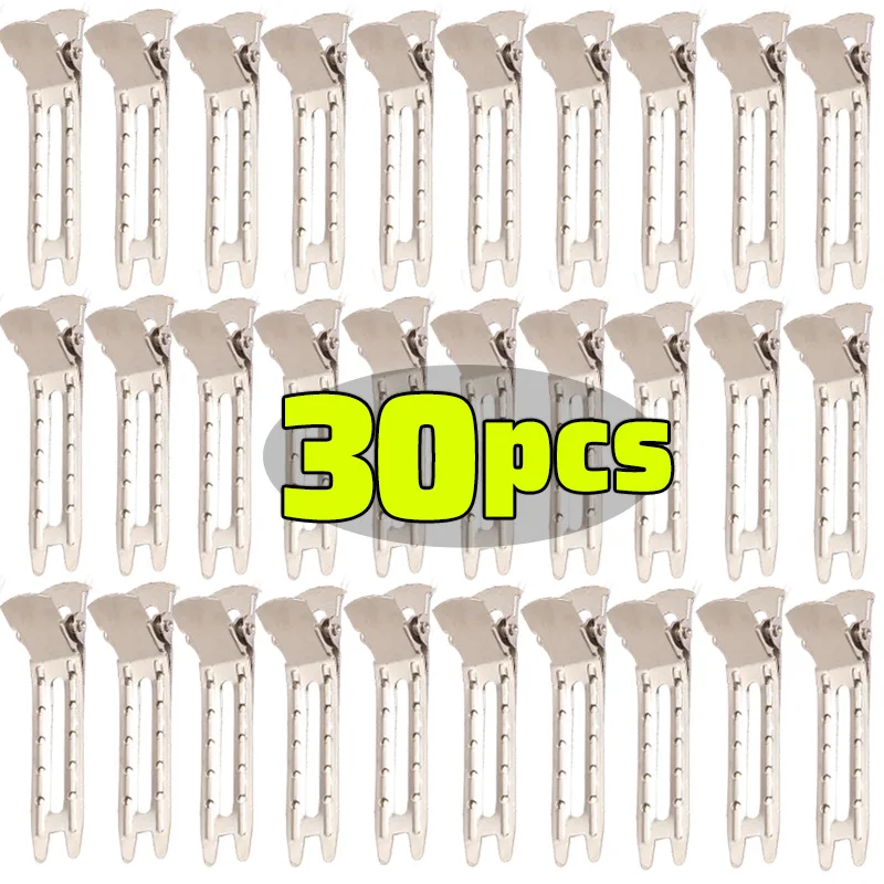 

10/30 шт., заколки для волос без складок с двойными зубцами, локоны, без изгиба, салонные фиксированные заколки для волос с высоким черепом, артефактные заколки для женщин, салонная прическа