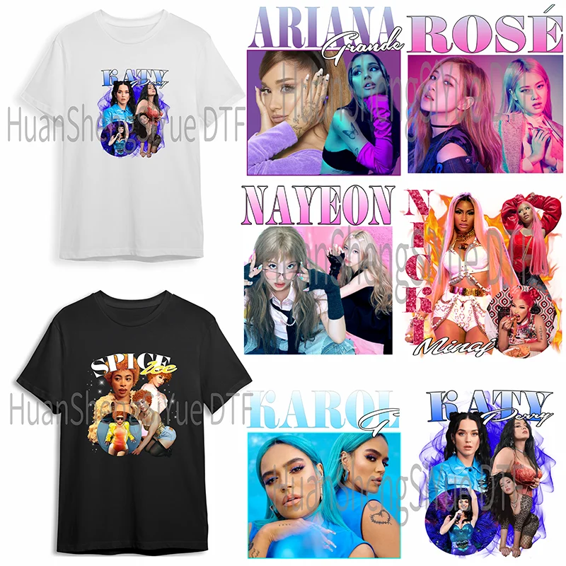 Männer und Frauen Poster Muster Bügeln Aufkleber Kleidung dtf Mode T-Shirt Hoodie DIY Jacke Patch Hot Paste Papier wasserdicht