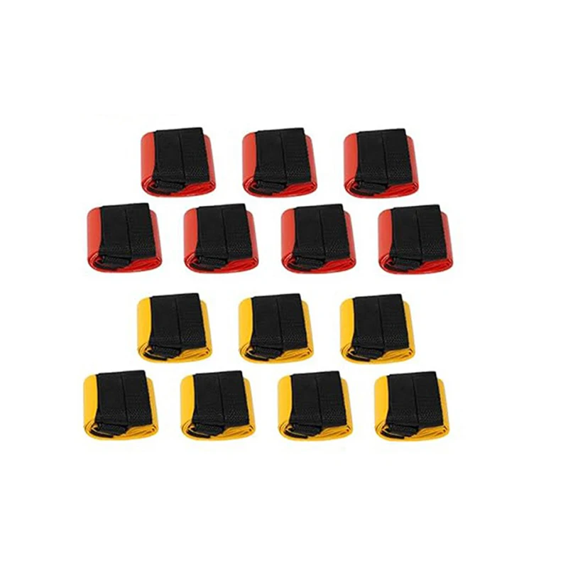 6 pz/14 pz Confezione Rugby Vita Bandiera Bandiere FlagFootballBelt Sport All'aria Aperta Non-Rushing Touchdowns Rivalry Bandiere di Formazione