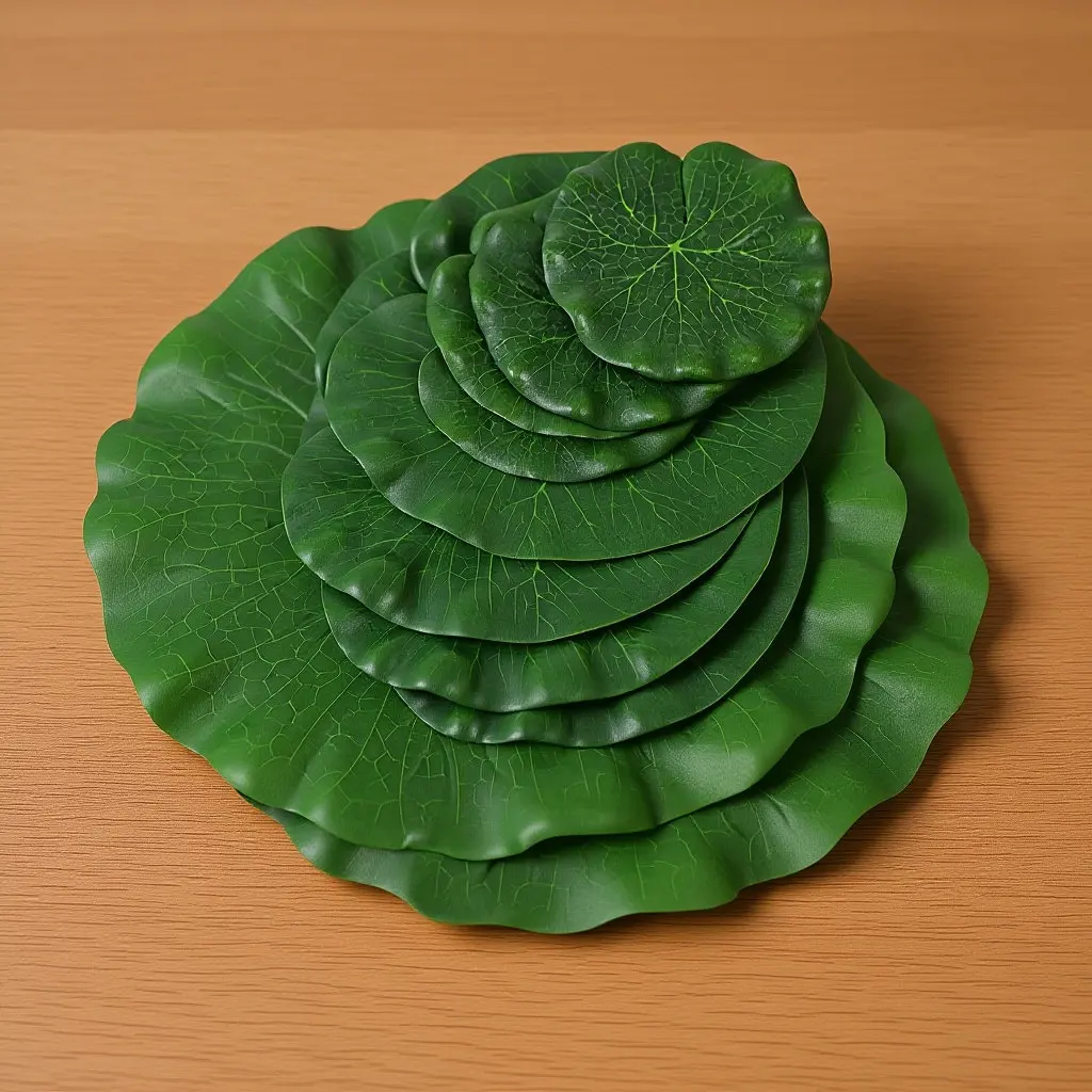 8Pcs Wear-Resistant Artificial Lotus Leaf Eva Simulated Pond Plants Decorative Accessory for Pool Fish Tank Lotus Leaf