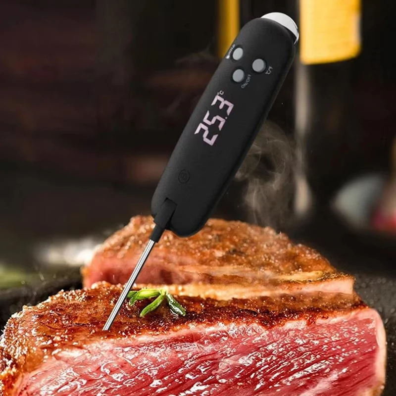 

Instant Read Meat Thermograph Waterproof LED Display Instant Read Food Thermograph Digital Oven Probe